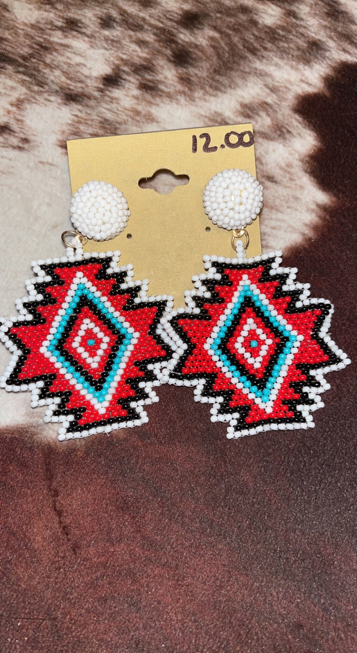 Aztec earrings