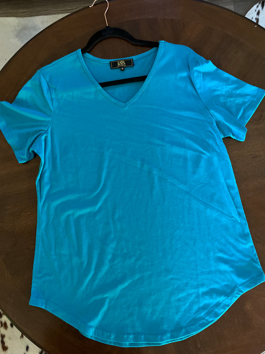 Turquoise vneck